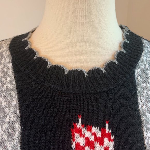 Vintage Cat Sweater, Sz L - Picture 2 of 11